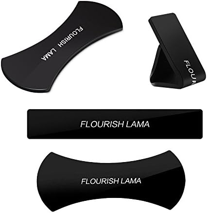 iPhone 8 Plus Stand | iPhone 7 Plus Stand | iPhone 8 Car Holder,iPhone Sticky Pad for all Android Smartphone and iPhone,Gel Pads,Nano Pad,Stick to Anywhere (Black-Double bags [4 Units])