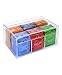 Stock Your Home Acrylic 6 Section Tea Bag Box (Clear) (8.5