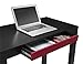 Novogratz Ameriwood Home Parsons Desk with Drawer, Black/Red