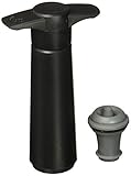 The Original Vacu Vin Wine Saver with 2 Vacuum Stoppers – Black (Kitchen)