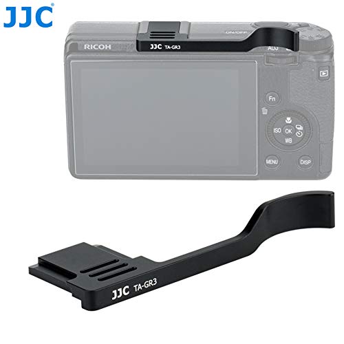 JJC TA-GR3 Thumbs Up Grip for Ricoh GR III Camera, Ricoh GR III Thumbs Grip, GR III Thumbs Up Grip, Made of Premium Aluminium Alloy, Hot Shoe Grip for Ricoh GR III