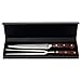 Master Racoon BBQ Meat Carving Knife and Fork with Case