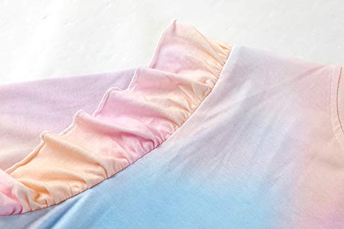 Valphsio Womens Long Sleeve Henley Shirts 1/4 Button Ruffle Tops with Pocket (X-Large, Z-Pink)