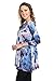 Frumos Womens Tunic 3/4 Sleeve Tie Dye Tunic Top - Tunic Plus Size Available