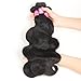 VRBest Hair Brazilian Virgin Hair Body Wave 3 Bundles 100% Unprocessed Virgin Human Hair Weave Extensions Natural Color (100+/-5g)/pc (10 12 14)