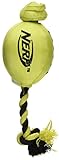 Nerf Dog Small to Medium Green Plush Football Launcher Dog Toy