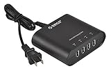 ORICO DCH-4U 31W 4-port Family-sized Portable USB Desktop Charger for iPhone iPad Samsung Galaxy Cell Phone & Tablet (2x 5V1A & 2x5V2.1A-Black)
