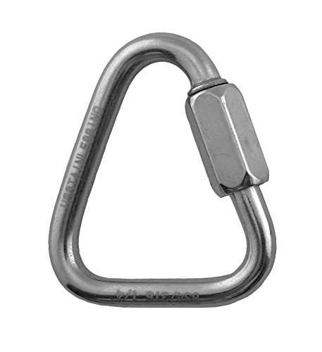Stainless Steel 316 Delta Quick Link 1/4" Marine Grade Triangle