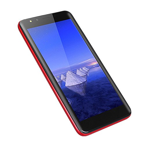 5.5'' Inch - Unlocked Ultrathin Android 6.0 Octa-Core 512MB+4GB GSM 3G WiFi Dual Smartphone Cellphone (Red)