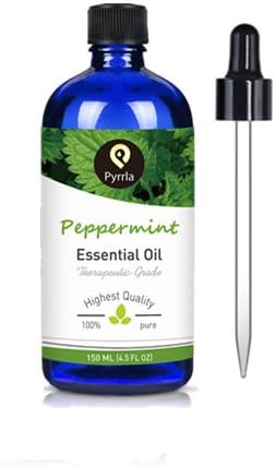 PYRRLA Peppermint Essential oils 150ML 100% Pure and Natural 4.5 fl. Oz