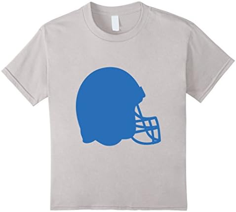 Kids Football Helmet Shirt Game Day Sports Team Party School Kids 12 Silver