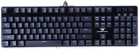 104 Keys Anti Ghost Blue Switch Mechanical Keyboard with RGB Backlight for Multiple Kinds of Games