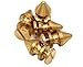 Okones Art Pack of 20, Solid Brass Tree Spike Studs, 1/3''1/2'' Tall, Gold Finish, Right Hand Thread, Flat Head, Fully Threaded, 1/3-16 UNC, Grade B7