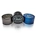 Miami Grind - Chromium Herb Grinder - Pollen Catcher, Scraper, 4 Piece Spice Mill (Black)