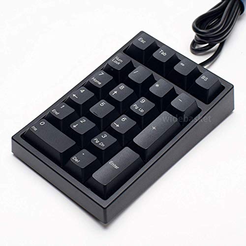Leopold FC210TP Mechanical Tenkey-pad with PBT Keycap Cherry MX Switch (BLACK) (Black (Blue Switch))