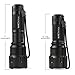 Pro 200 Series Tactical Flashlight by Elite Tactical - Waterproof 1000 Lumen CREE LED Military Grade Search Light w/Recharcheable Battery and Zoom for Brightest Spot Light and Flood Light - Black