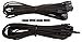 Corsair CP-8920179 Premium Individually Sleeved PCIe Cables with Dual Connectors, Black, for Corsair PSUs