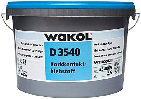 Wakol D3540 Cork Adhesive 2.5 Kilo Tub, gray