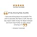 Amazing Baby Transitional Swaddle Sack with Arms Up Half-Length Sleeves and Mitten Cuffs, Small, 0-3 months, 6-14 lbs, Tiny Elephants, Sterling (Arms Up Swaddle, Transition Swaddle Sleep Sack)