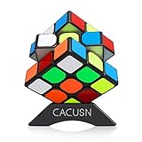 CACUSN Speed Cube Magnetic 3x3 | New Anti-Pop Structure and Tension Adjustable | Magic Cube 3x3 Puzzle Cube with Cube Stand | Pro Edition