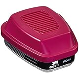 3M Organic Vapor Cartridge/Filter 60921, P100 Respiratory Protection (Pack of 2)
