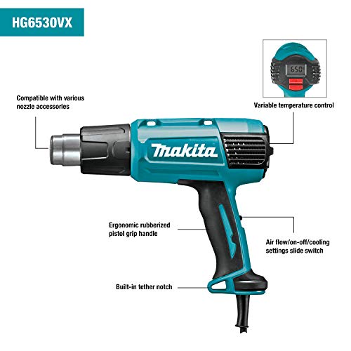 Makita HG6530VK Variable Temperature Heat Gun Kit with LCD Digital