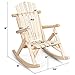 Giantex Log Wooden Rocking Chair, Wood Porch & Patio Rocker with Slatted Seat and Backrest, Adirondack Rocking Chair, Outdoor Accent Furniture for Balcony, Garden, Poolside, Backyard, Natural (1)