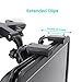 COOAU Adjustable Car Seat Headrest Mount and Holder for Portable DVD Player, Apple iPad Air/ Mini, Samsung Galaxy Tab, Kindle Fire, and 7