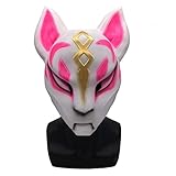 Teimei Natural Latex Fox Women Drift Mask Halloween Costumes Adults Props
