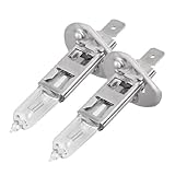 uxcell® 2 x H1 DC 12V 55W Warm White Halogen Bulbs for Car Driving/Fog Light