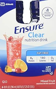 Image of Ensure Clear Nutrition Drink Bottles Mixed Fruit, 3.12 Pound