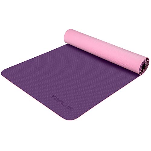 TOPLUS Yoga Mat, 1/4 inch Non-Slip Yoga & Exercise Mat with Carrying Strap, Eco Friendly Workout Mat - for Yoga, Pilates and Floor Exercises - Thumbnail 7