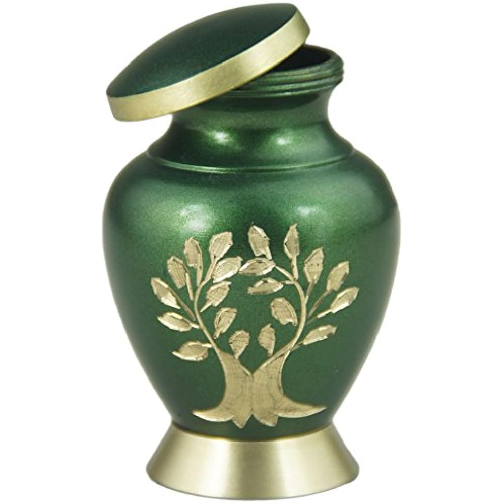 Mini Decorative Urns Keepsake Funeral Urn Brass Cremation For Human