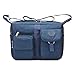 Fabuxry® Women's Shoulder Bags Casual Handbag Travel Bag Messenger Cross Body Nylon Bags (Navy)