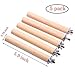 QBLEEV Bird Stands for Cage, Bird Perches for Parakeets, Cockatiel Wooden Parrot Stand Birdcage Wood Bar Perch- 5 Pack-5.9 inch Length- Diameter 0.7 inch-Bird Cage Not Includethumb 1
