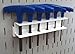 Wall Control Screwdriver Holder Bracket Slotted Metal Pegboard Accessory Slotted Tool Board - White