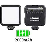 Ulanzi VL49 On-Camera LED Video Fill Light, 5500K 2000mAh Rechargeable