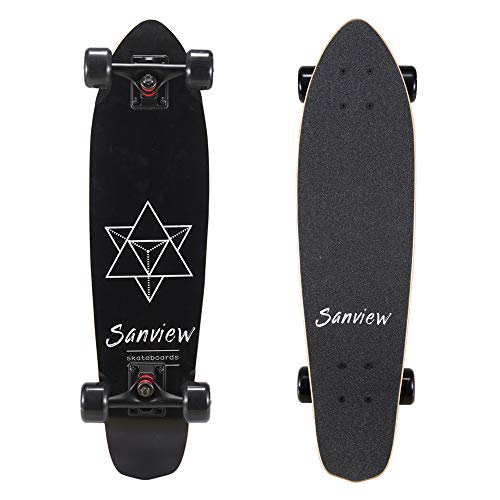 SANVIEW Complete 28inch Cruiser Skateboard 