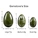 Set of 3 Jade Green Yoni Egg for Kegel and Pelvic Excercise