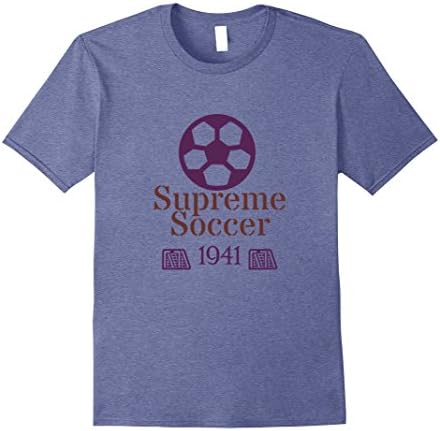 Mens Supreme Soccer 1941 Shirt Small Heather Blue