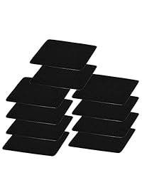Velocidad de (10 unidades) 3 mm de grosor de goma Mouse Pad Negro 1030 Skid Resistant surface-black