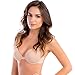 Ilusion 7406 - Women's Lighly Padded Clear Solutions Front Closure Bra - Nude, 34C
