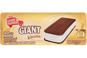 GOOD HUMOR GIANT FROZEN ICE CREAM NOVELTY VANILLA 1 CT 6 OZ
