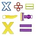 Kare & Kind® Set of 24pcs Smart Dough Tools Kit with Models and Molds (Numbers, Symbols)