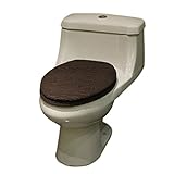 Qianle Soft Thick Cotton Blend Toilet Seat Cover Toilet Tank Cover Bathroom Decor Coffee