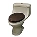 Qianle Soft Thick Cotton Blend Toilet Seat Cover Toilet Tank Cover Bathroom Decor Coffee