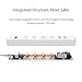 Surge Protector Power Strip - NTONPOWER 4 Outlets Power Strip with 4 USB Ports 5ft Extension Cord, 10A Circuit Breaker, Overload Protection, On Off Switch, for Home, Office and More, White (1700 J)