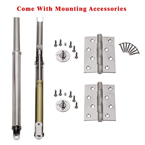 YUMORE Gas Struts 100N/22LB Heavy Duty Support Hinges Automatic Slow Lowering Safety Pneumatic