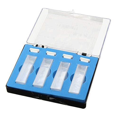 4Pcs 10mm 3.5ml Standard Quartz Spectrophotometer Cuvette for Lab School Educational Quartz Spectrophotometer Cuvette with Box - Thumbnail 6