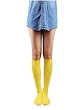 10STAR11 Women's Colorful Solid Sexy Knee High Socks